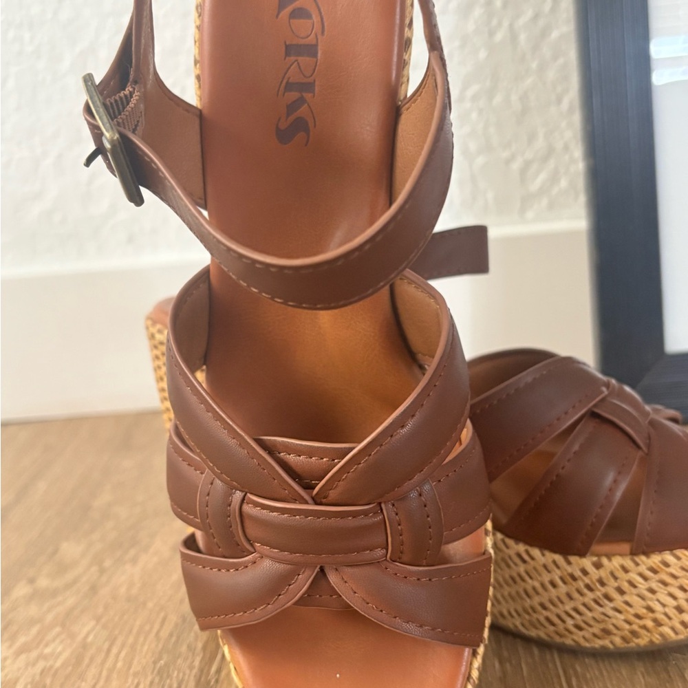 Kork-Ease Brown Platform Sandals - image 3